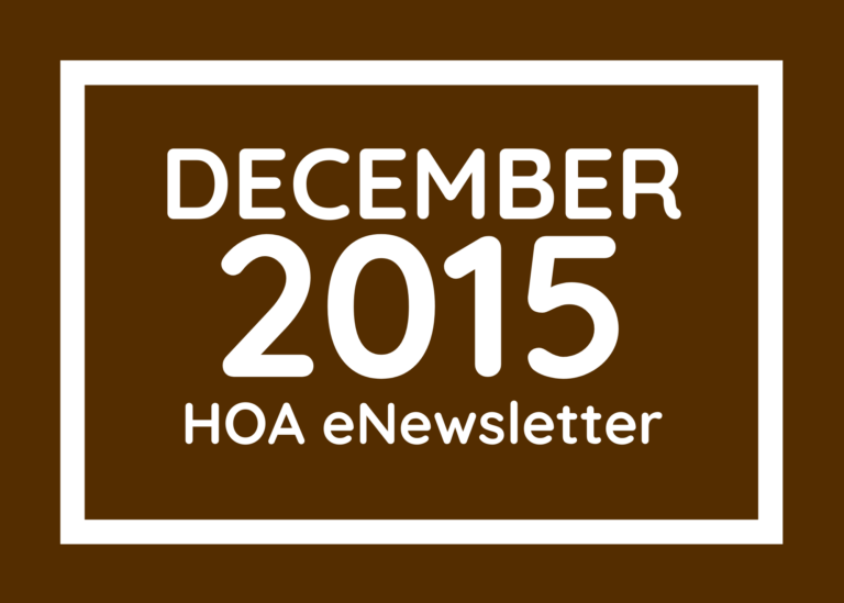 December 2015 eNewletter