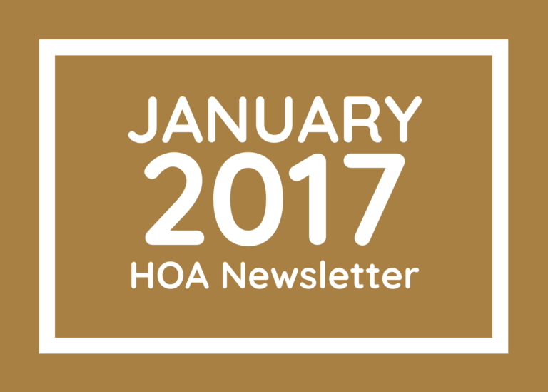 January 2017 Newsletter