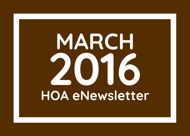 March 2016 eNewsletter