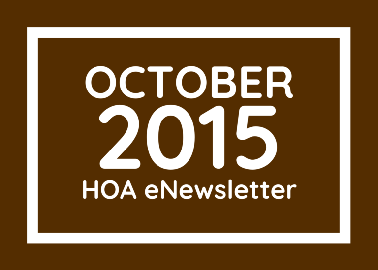 October 2015 eNewsletter