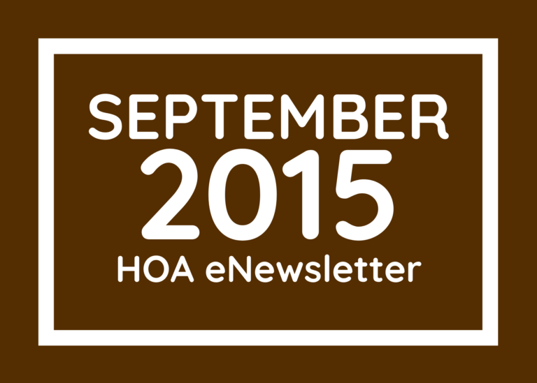 September 2015 eNewsletter